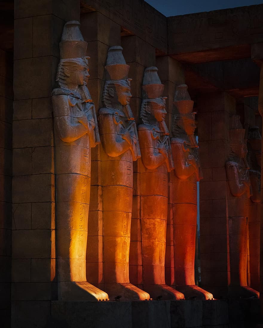 faraó, o túmulo, faraós, templo, Egito, O egípcio
