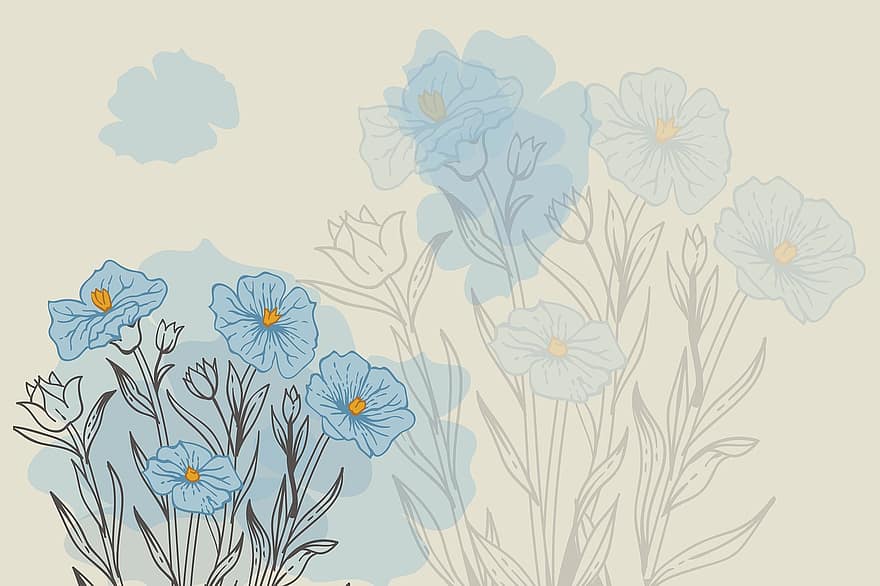 Flowers, Background, Digital Paper, Floral, Bloom, Blossom