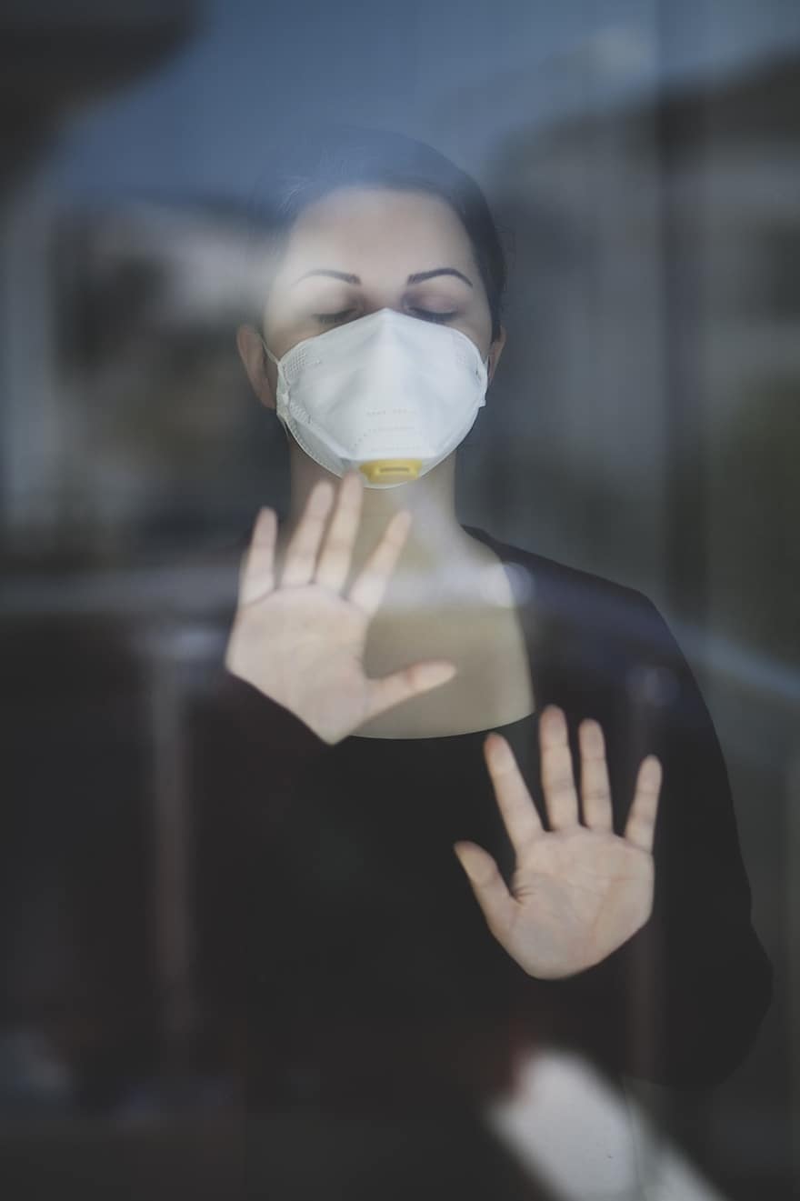 여자, 마스크, 의료 마스크, n95, 마스크 착용, 초상화, 안면 마스크, 코로나, 코로나 19, 전염병, 질병