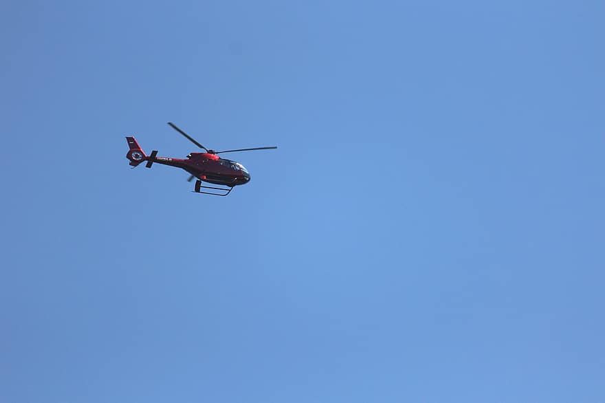 helicóptero, serviço de resgate, emergência, resgatar, céu, minimalista, azul, fundo, médico de emergência, vôo, voar