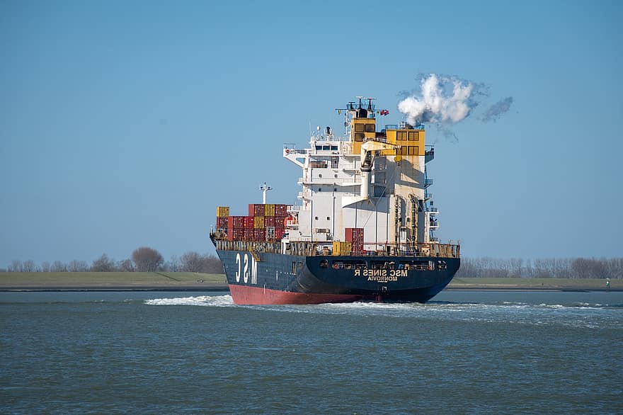 грузовое судно, контейнеровоз, морское судно, водный транспорт, судоходство, море, Перевозка, транспорт, грузовые перевозки, промышленный корабль, грузовой контейнер