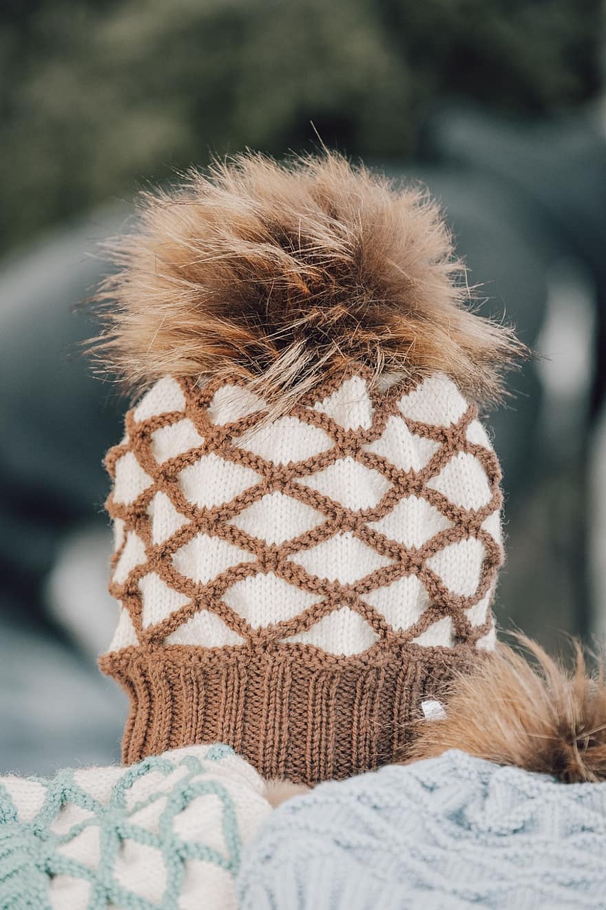 hat, strikket, håndlavet, crafting, vinter, mode, tøj, uld, varme tøj, sæson, varme