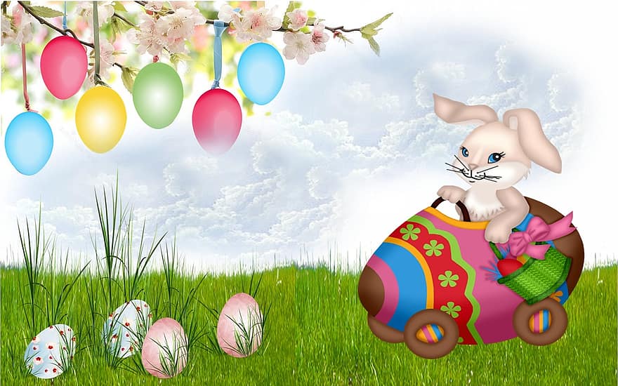 Paskah, kelinci, telur Paskah
