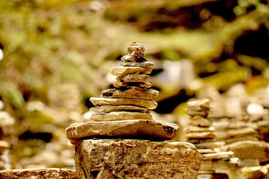 Cairn, Piles de pedra, Piles de roques, espiritual