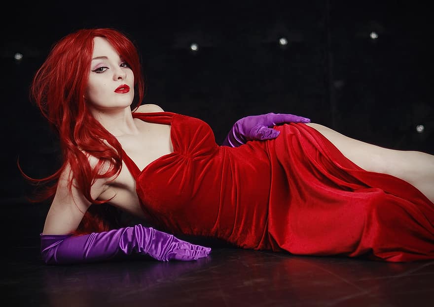 Woman, Fashion, Red Dress, Gloves, Dress, Glamour, Beauty, Beautiful, Pretty, Attractive, Girl