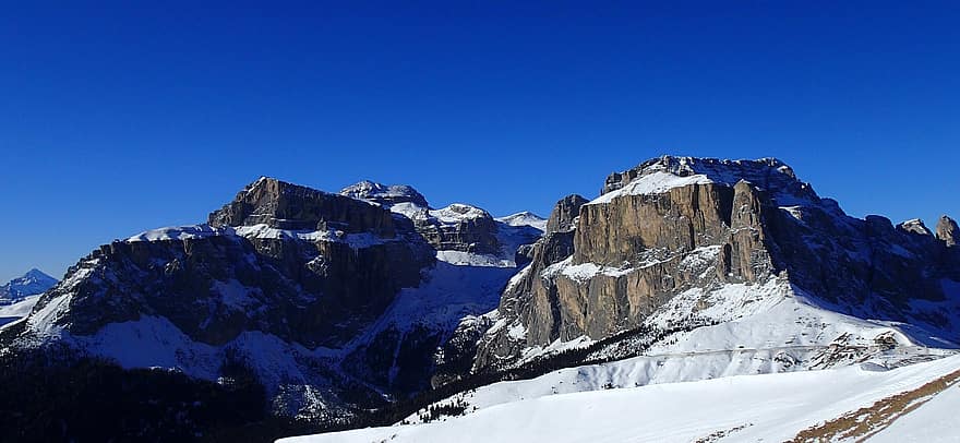 ภูเขา, หิมะ, Dolomites, การเล่นสกี, ธรรมชาติ, ฤดูหนาว, กลางแจ้ง, ฤดู, การสำรวจ, ยอดเขา, น้ำแข็ง
