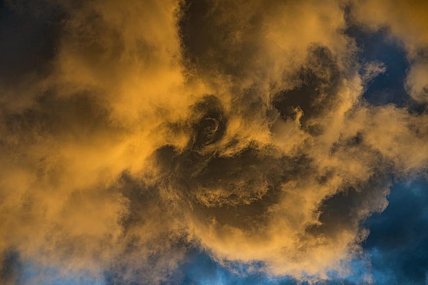 wolken, hemel, lucht, weer, cloudscape, schilderij met veel lucht