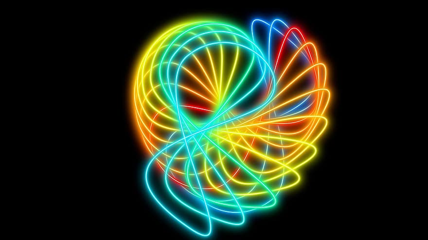 neon, lys, farverig, abstrakt, baggrund, tapet, desktop tapet, Windows 11 Tapet, baggrunde, mønster, multi farvet