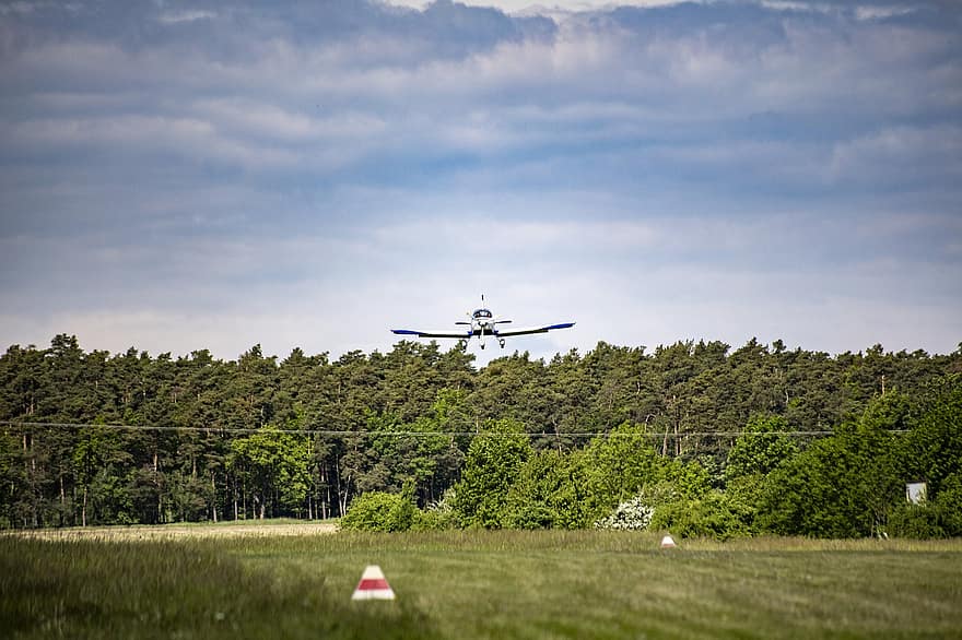 aviation, forêt, Wroclaw, Pologne, avion, la nature