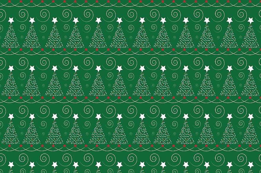 juletre, ferie, stjerne, bakgrunn, mønster, juletre bakgrunn, grønn, design
