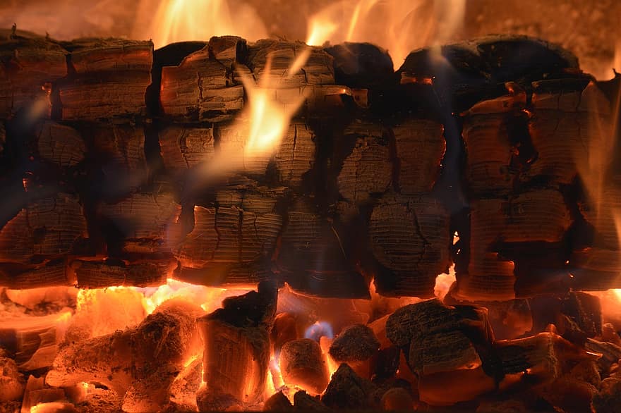 brand, flammar, värme, brinnande, trä, ved, naturligt fenomen, flamma, temperatur, bål, lägereld