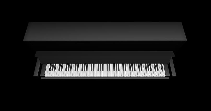 фортепіано, клавіатура, клавіші, музичний інструмент, клавіатура піаніно, клавіші піаніно