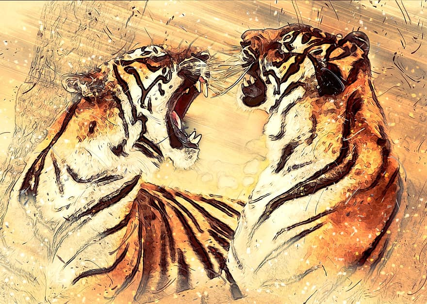 τίγρης της Βεγγάλης, Γάτα, αιλουροειδής, θηλαστικό ζώο, εξωτικός, αγριόγατα, φύση, θηρευτής, ριγέ, ζώο, επιθετικός