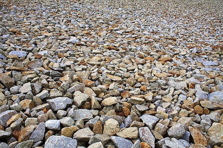 stenen, rotsen, grind, grond, structuur