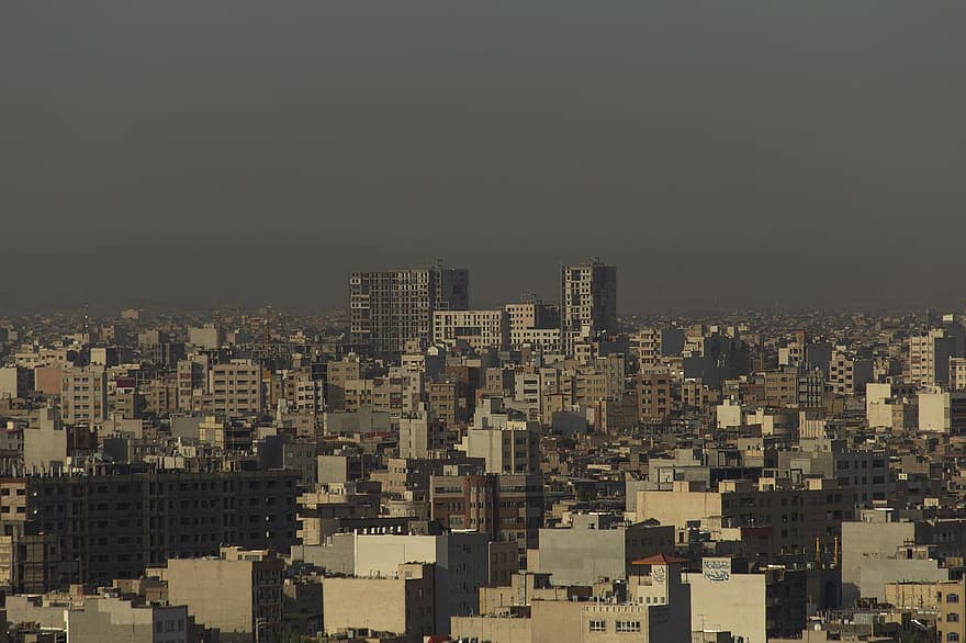 Иран, Кома, город, здания, линия горизонта, городской пейзаж, в центре города