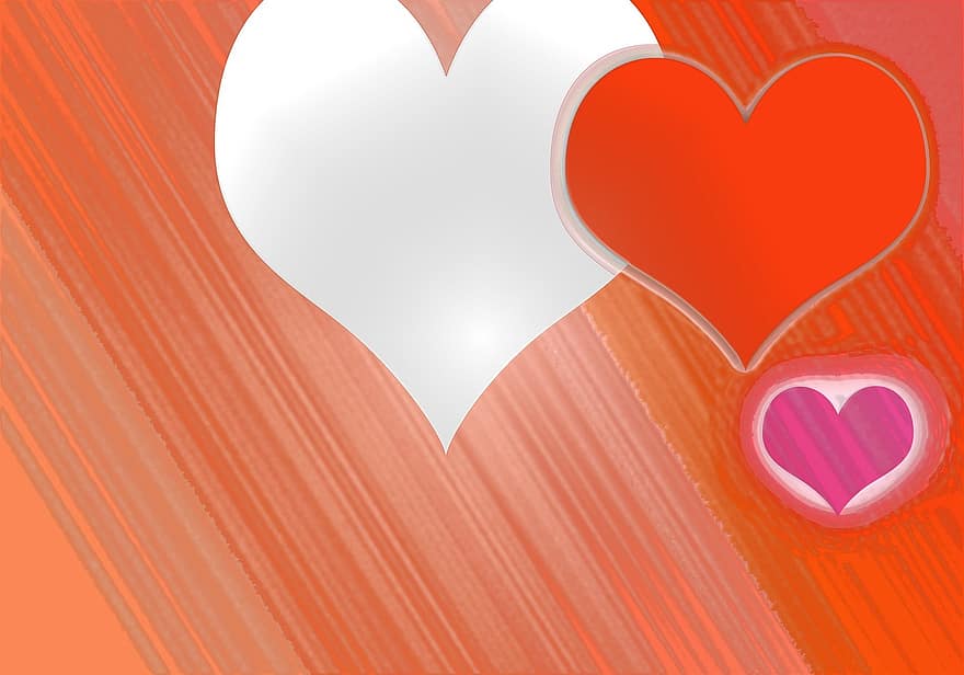 kærlighed, hjerte, figurer, baggrund, copyspace, valentinsdag, kærlighed hjerte, romantik, form, symbol, ferie