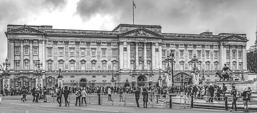 El Palau de Buckingham, edifici, quadrat, Londres, arquitectura, turisme, històric, cultura, ciutat, viatjar, famós