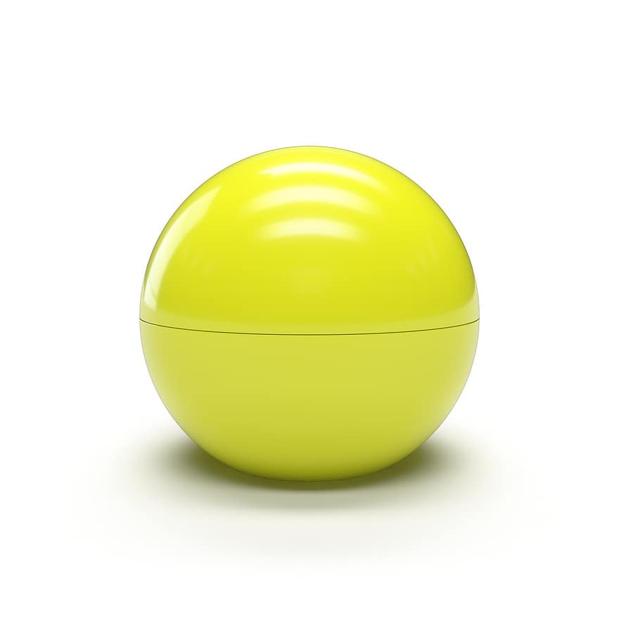 топка, лъскам, жълт, устни, балсам, абстрактен, красота, украса