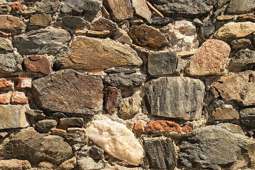 Wall, Stone, Background, Old, Vintage, backgrounds, building feature, stone material, brick, rock, close-up