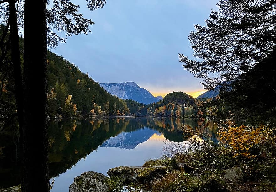 naturaleza, viaje, exploración, al aire libre, lago, Piburger, Tirol