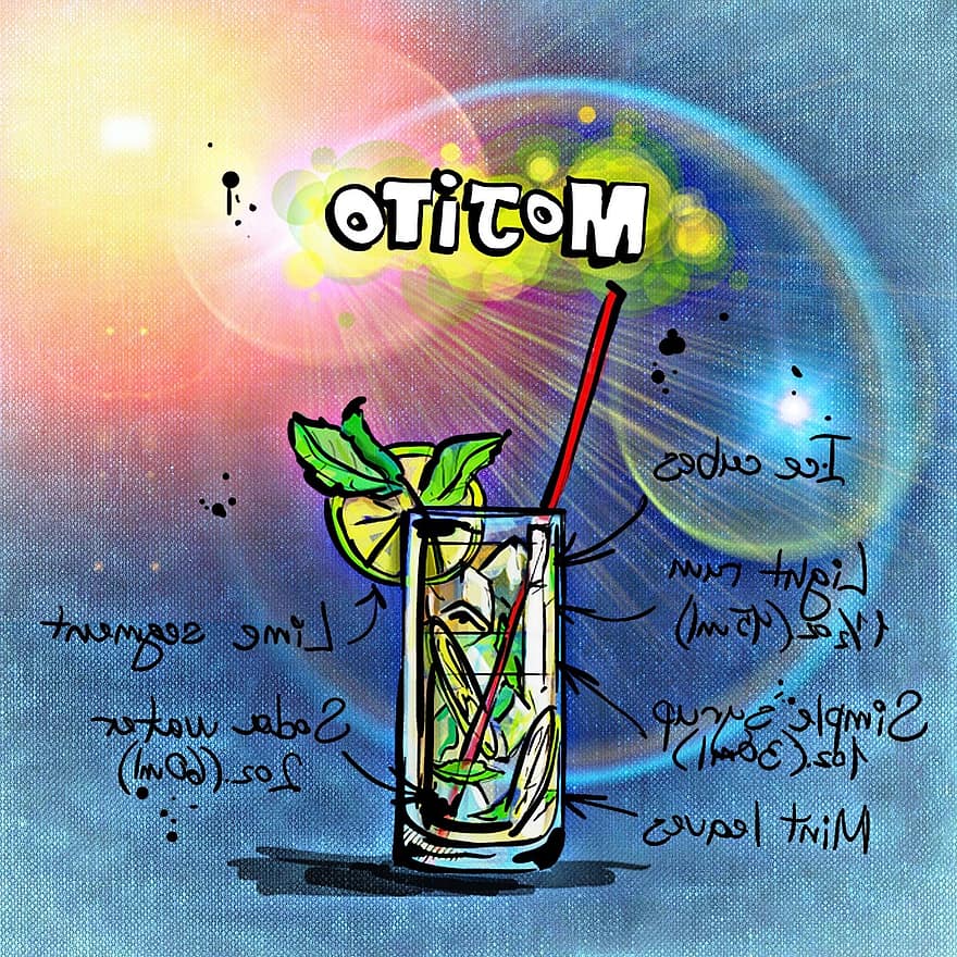 Mojito, Cocktail, Drink, Alcohol, Recipe, Party, Alcoholic