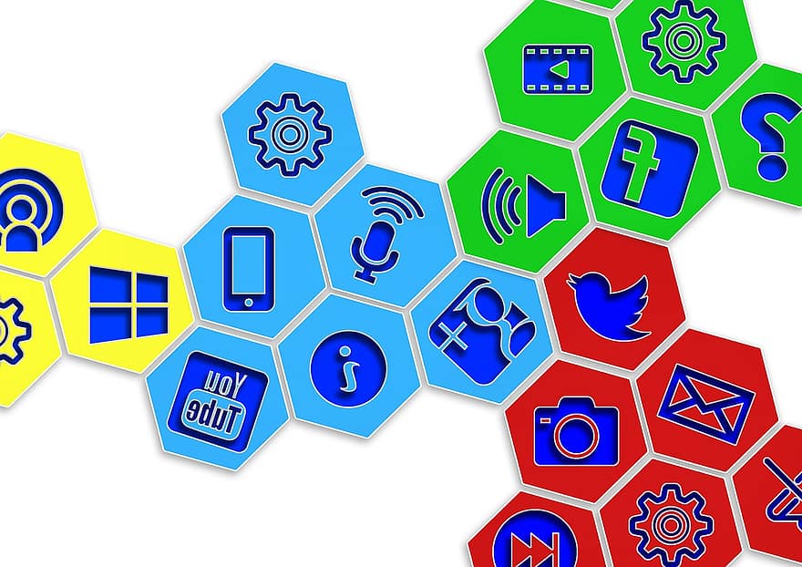 ikoner, symboler, struktur, nettverk, internett, sosial, sosialt nettverk, logo, facebook, Google, sosiale medier