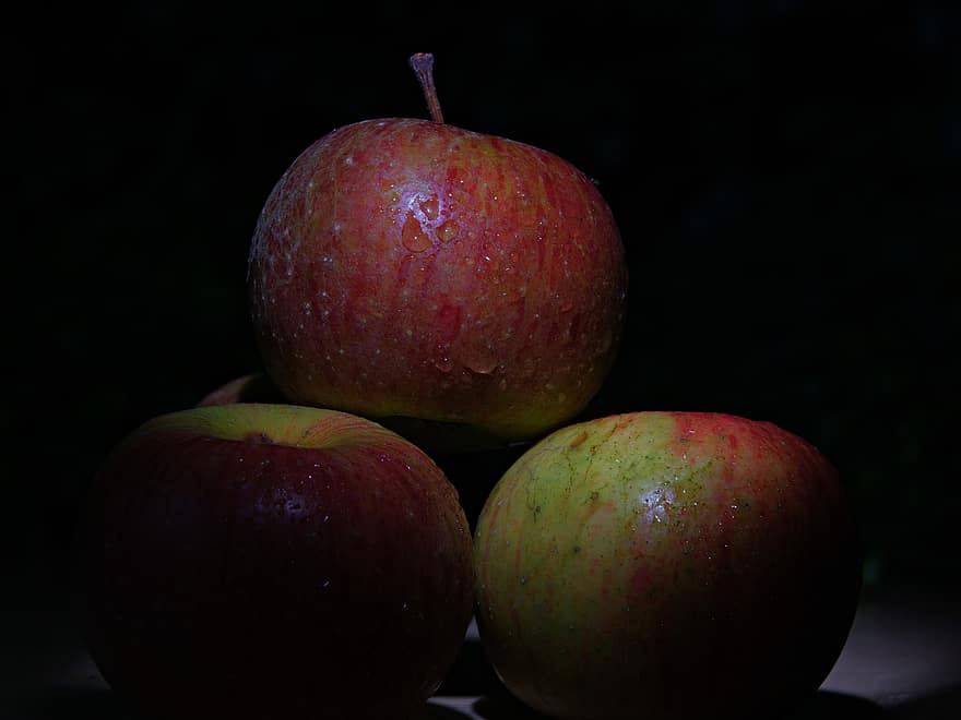 фрукти, яблуко, свіжий, вітамін