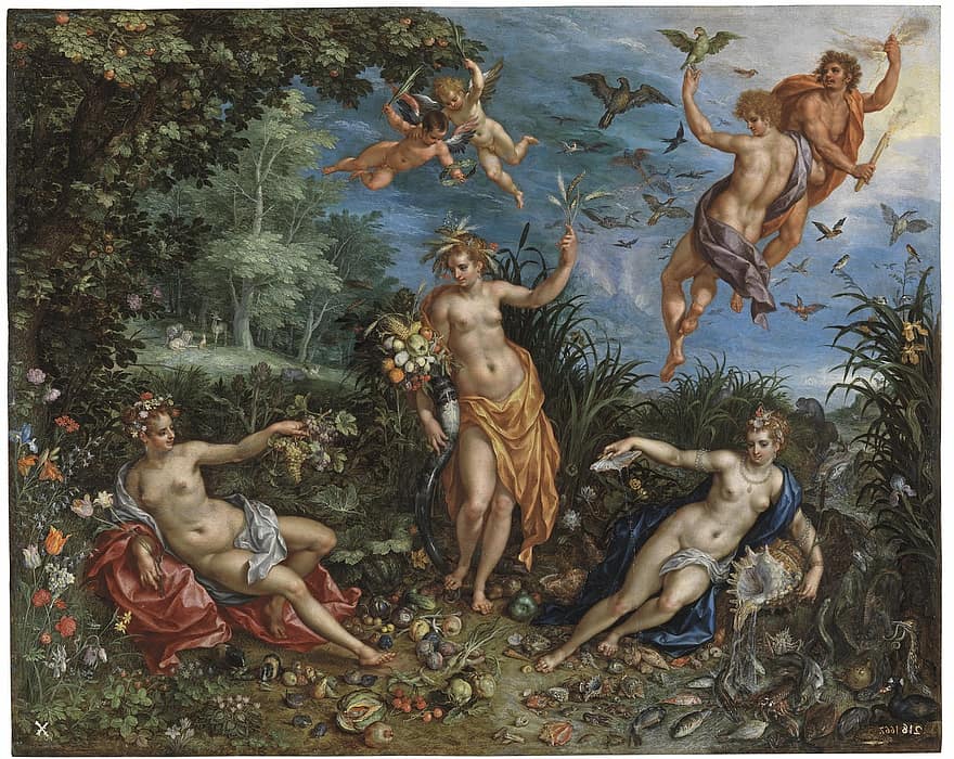 Ян Брейгель, картина, Изобилие и четыре элемента, всеобщее достояние
