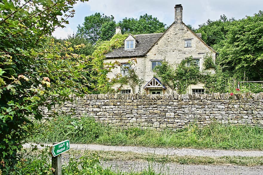 House, Town, Cottage, Rural, Vintage