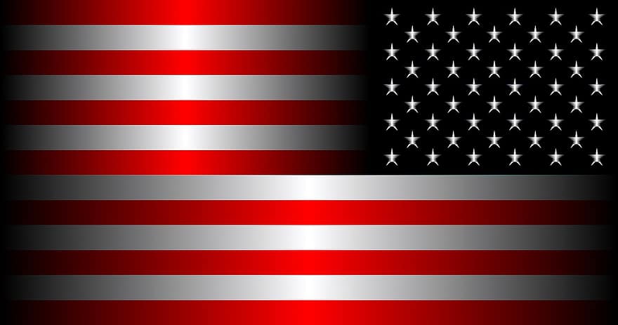 bandera, Amèrica, vermell