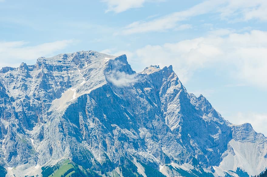 berg-, rotsen, top, alpine, hemel, landt, landschap, natuur, Oostenrijk, panorama, Beieren