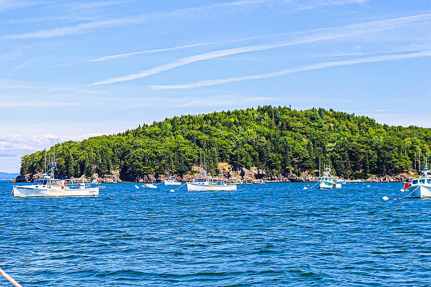 Island, Boats, Travel, Exploration, Tourism, Sea, Ocean, Nature, Sailboat, Maine, Coast