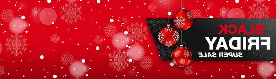Black Friday, Christmas, Christmas Decorations, Trappings, Ornament, Decoration, Snowflake, Christmas Time, Banner, Christmas Banner, Sales Banner