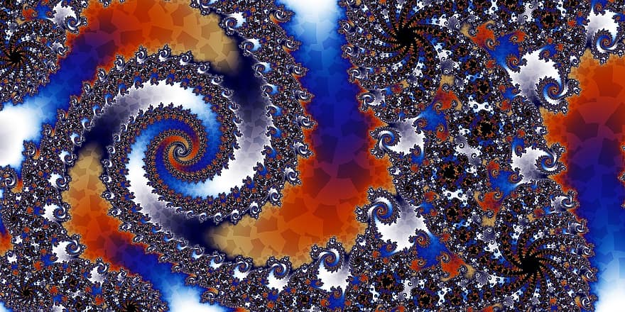 fractal, gradiente, colorida, infinidade, micro, textura, abstrato