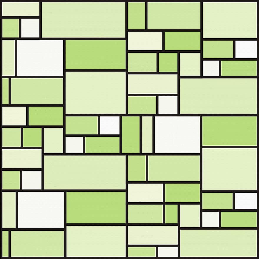 Зеленая геометрическая цифровая бумага, квадратный узор, фон, зеленый и белый, современный, форма, дизайн, геометрический, повторение, оттенков, тень