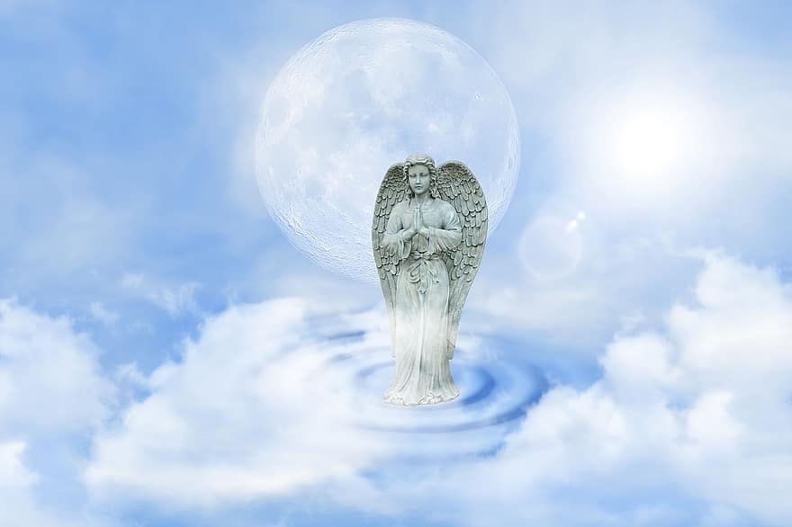 Ángel guardian, ángel, proteccion, esperanza, ala, figura, proteger, celestial, paz, cielo