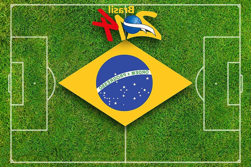 Mistrzostwa Świata, Puchar Świata 2014, piłka nożna, mecz piłki nożnej, sport, flaga, Brazylia, zespół, grać