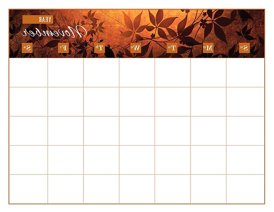 calendario, Plantilla de calendario, noviembre, nov, programar, decorativo, trabajo, escritorio, cita, papel