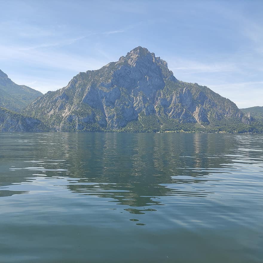 ežeras, kalnai, atspindys, vanduo, pobūdį, kalnų, peizažas, vaizdingas, bergsee