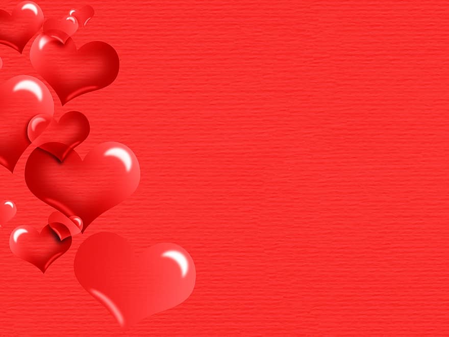 cœurs, La Saint Valentin, Carte de Saint Valentin, carte de voeux, Contexte, amour, romance, forme de coeur, arrière-plans, décoration, abstrait