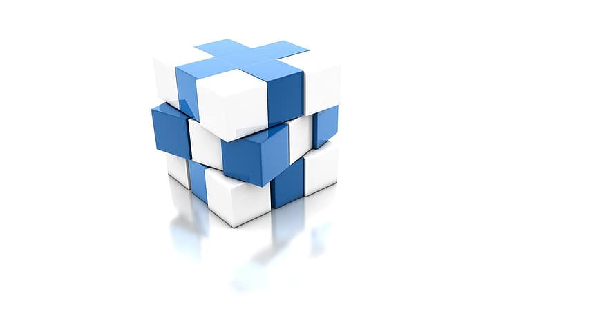 blu, cubo, design, moderno, forma cubica, immagine di sfondo, astratto, struttura, sfondo, piazza, animazione