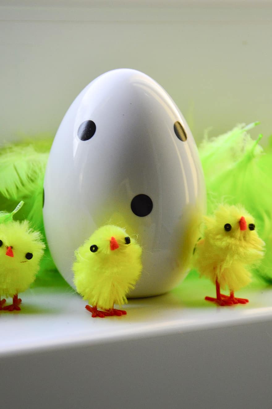 Великдень, Пасхальне яйце, пасхальне прикраса, Великодні шпалери, весна, Пухнасті курчата, святкування, Щасливого Великодня, свято, милий, жовтий