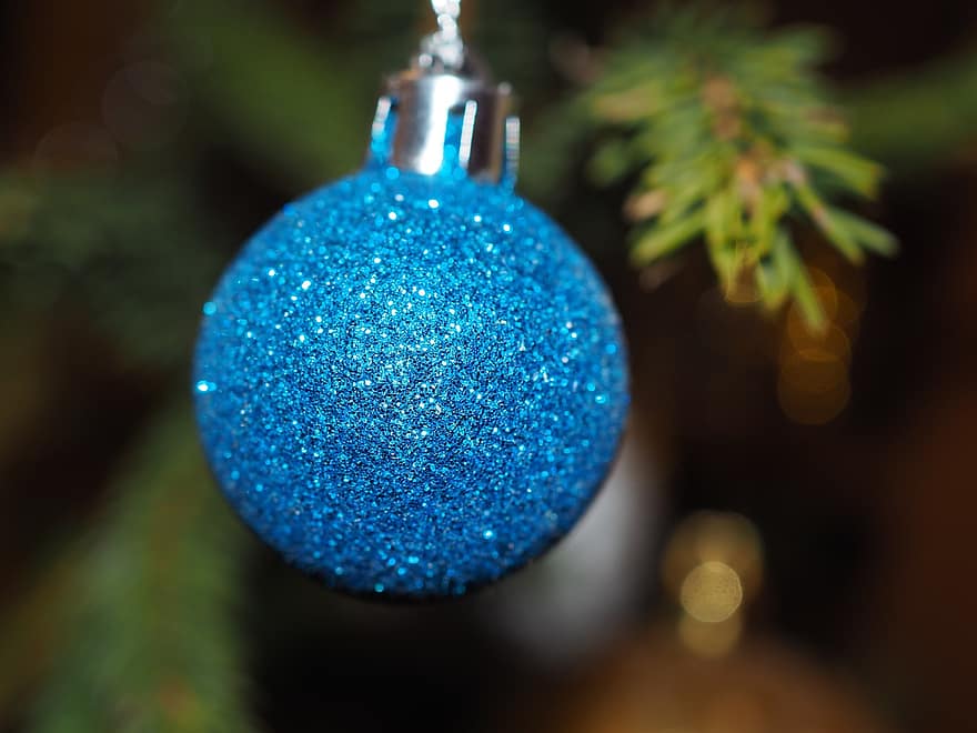 Noël, décoration, ballon, fête, fermer, décoration de Noël, arrière-plans, brillant, hiver, saison, arbre