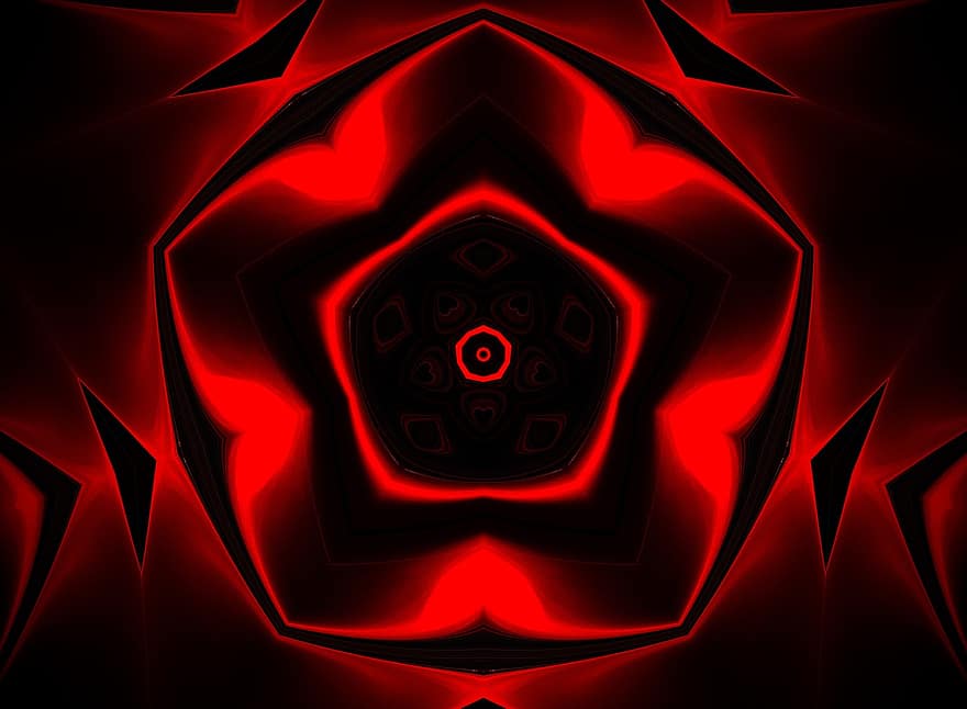 Mandala, Ornament, Tapete, Hintergrund, Muster, Dekor, dekorativ, symmetrisch, Textur, dunkel, rot