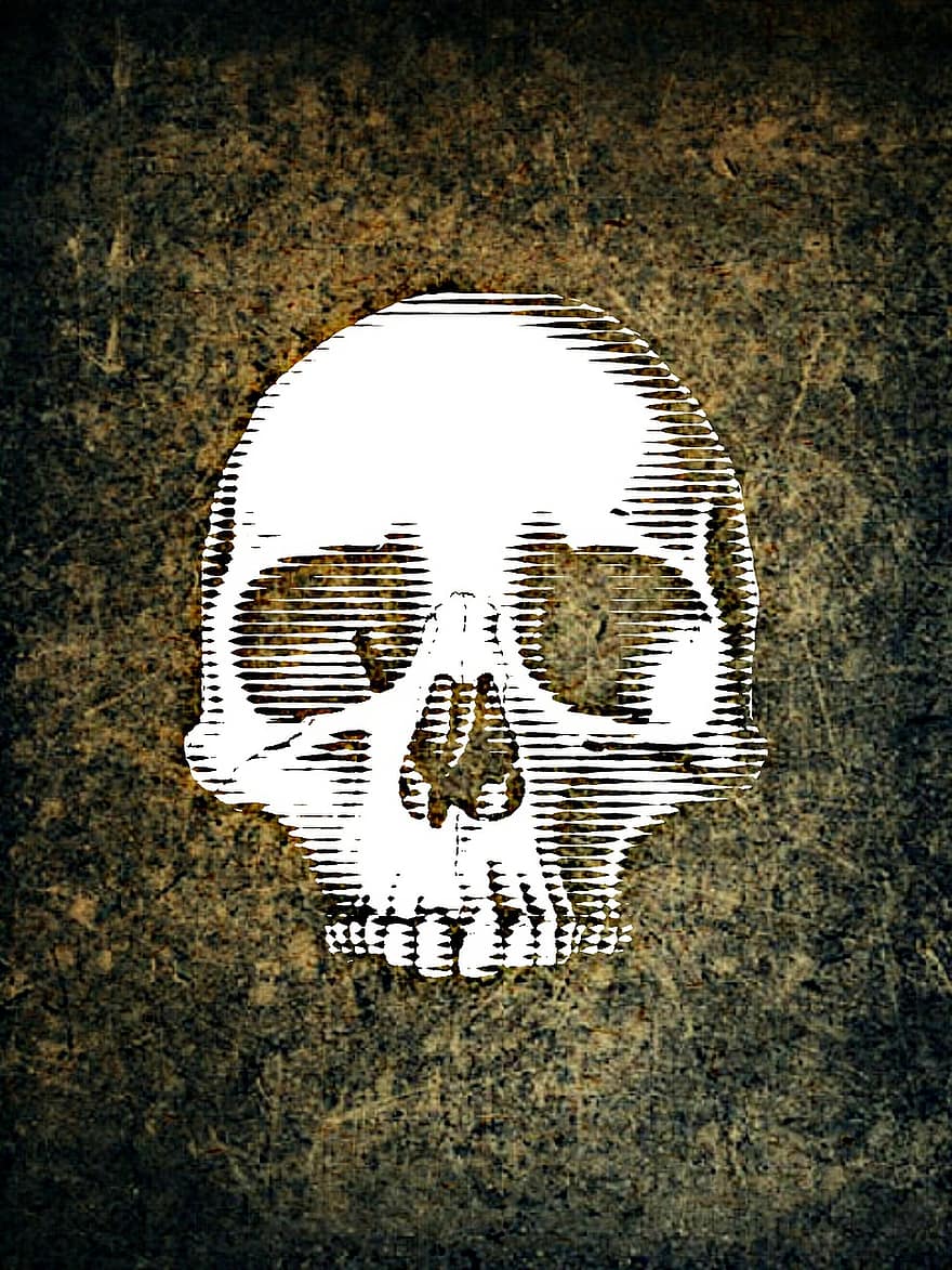 imatge de fons, crani i ossos creuats, resum