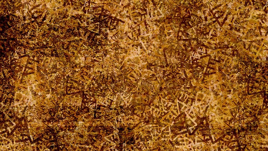 Stroke, Abstract, Brown, Pattern, Background, Copper, Artistic, Graffiti, Old, Aged, Ancient