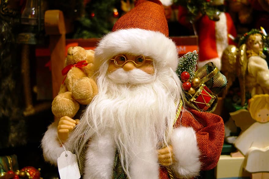 Santa, Kalėdos, apdaila, šventė, dovanos, sezoną, žiemą, kultūros, humoras, medis, Kalėdų papuošimas