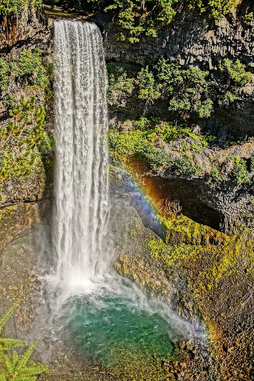 parque Nacional, cascada, arco iris, naturaleza, al aire libre, viaje