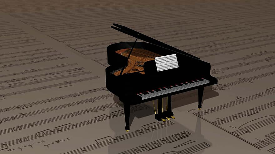 Grand, Piano, Music, Instrument, Concert, Keyboard, Classic, Musical, Musician, Classical, Symphony