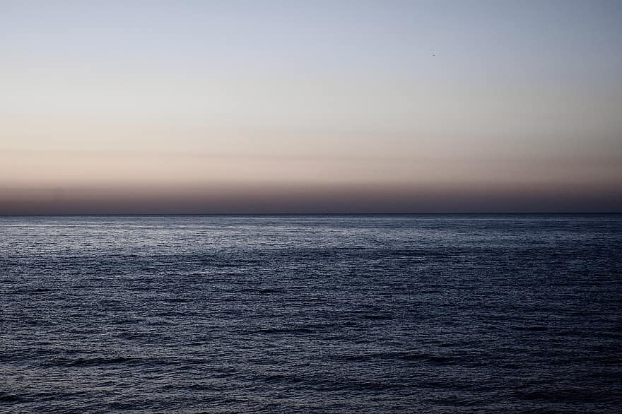日没、地平線、海、黒海、太陽、イブニング